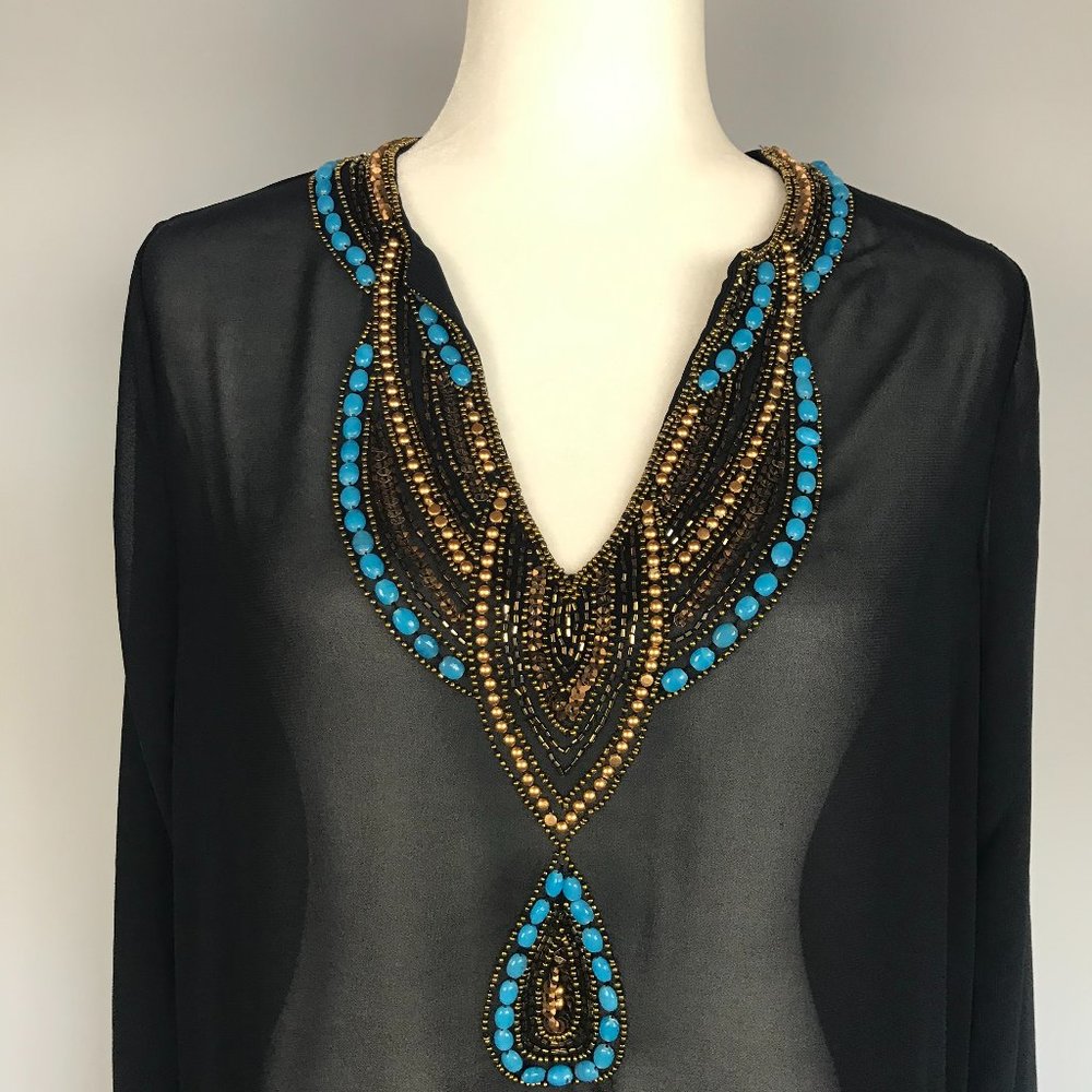 🔥La Bellum / Hillary Scott Navy Blue Blouse, S